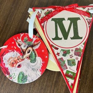 Mr. Christmas Vintage Decorative Merry Christmas Banner